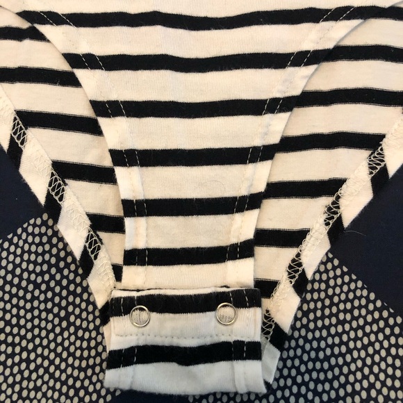 MINKPINK BLACK AND WHITE STRIPPED BODY SUIT XS - Picture 2 of 12